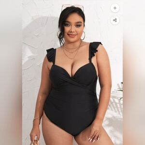 Serena Ruffle Plus Size Swimsuit